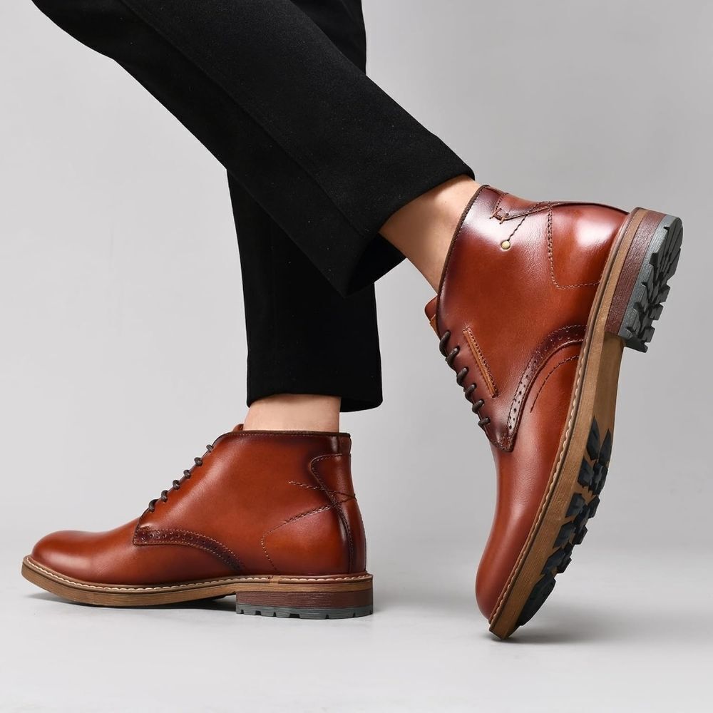 (R-4256) Arkbird Men's Chukka Boots Genuine Leather Ankle Boot Sz 11.5